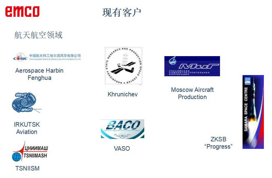 航空航天典型客户